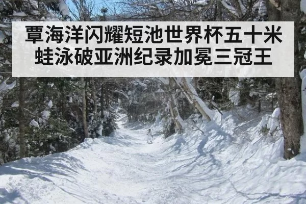 覃海洋闪耀短池世界杯五十米蛙泳破亚洲纪录加冕三冠王